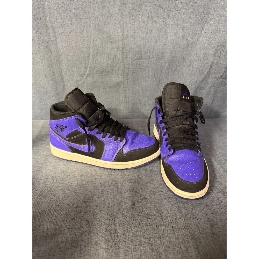 Nike Air Jordan 1 Mid Men's Size 9 Dark Concord Purple Black 554724-051